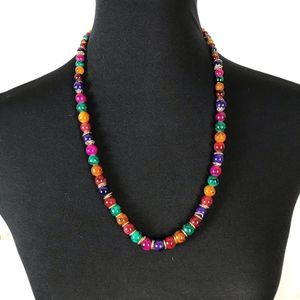 Multi-Color Gemstone Necklace/$3